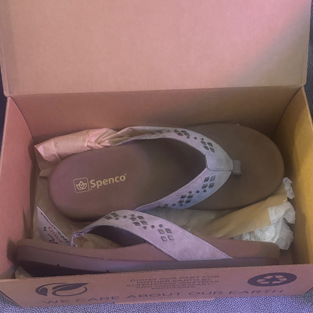 Spenco Women's Laguna Stud Fossil Sandals